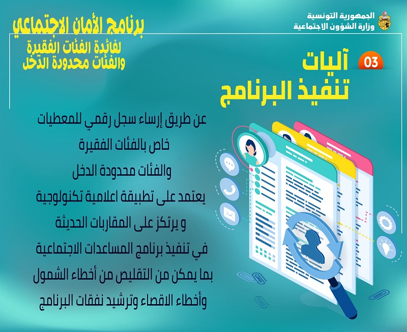 من مقترحات الأحكام الجبائية والمالية بمشروع قانون المالية لسنة 2026..   ترشيد تدخلات برنامج «الأمان الاجتماعي» وإيجاد حلول دائمة عوضا عن المنحة المالية